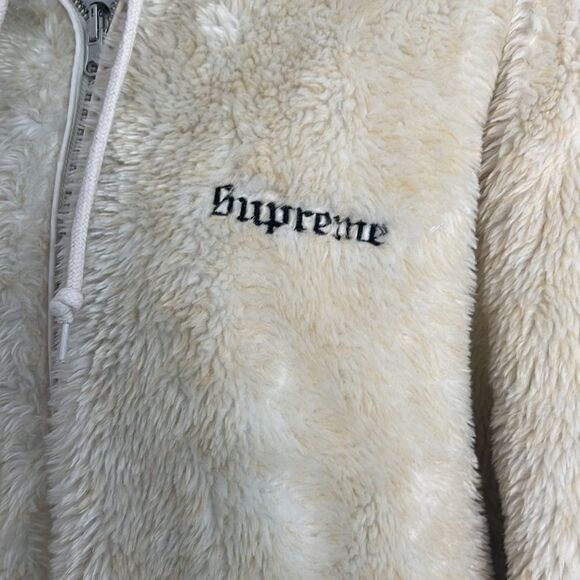 Supreme Reversible “leave me alone” Sherpa Fur Coat - Picture 9 of 14